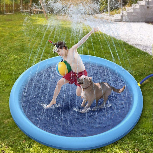 Alfombra de Agua Antideslizante para Niños y Mascotas – Diversión de Verano en el Jardín
