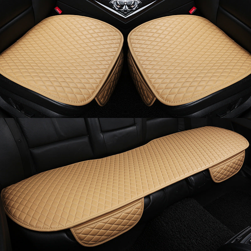 Set de Cuero de Tres Piezas para Automóvil – Protector Universal para Todas las Estaciones