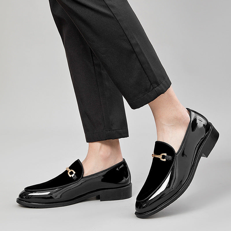 Mocasines de hombre de charol – Diseño elegante con suela de goma antideslizante