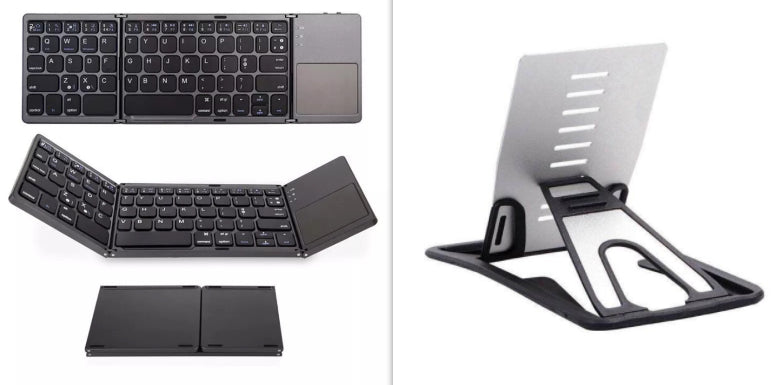 Teclado inalámbrico plegable – Mini teclado Bluetooth multifunción