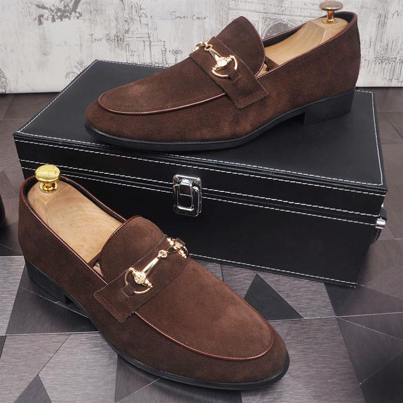 Mocasines slip-on de cuero para hombre — Estilo casual con punta cuadrada y suela plana