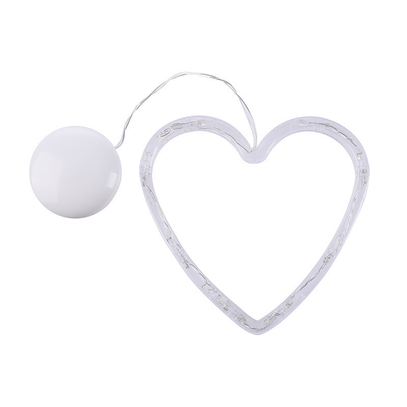lámpara LED navideña de ventosa con luz cálida y diseño decorativo para ventanas y superficies lisas de 70 cm
