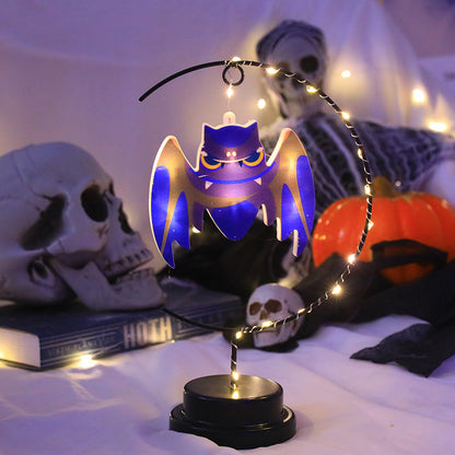 Lámpara Decorativa de Bruja en Hierro Forjado – Luz LED de Halloween