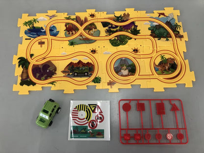 Pista Eléctrica de Puzzle para Niños – Coche Automático DIY Creativo