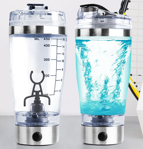 Batidora eléctrica portátil – Vaso mezclador USB para proteínas 600 ml