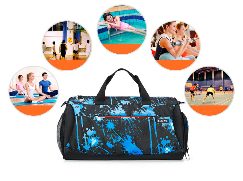 Bolso deportivo fitness para hombre – tejido Oxford impermeable
