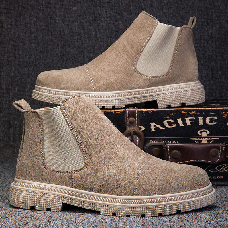 Botines retro para hombre – Plataforma media y estilo urbano