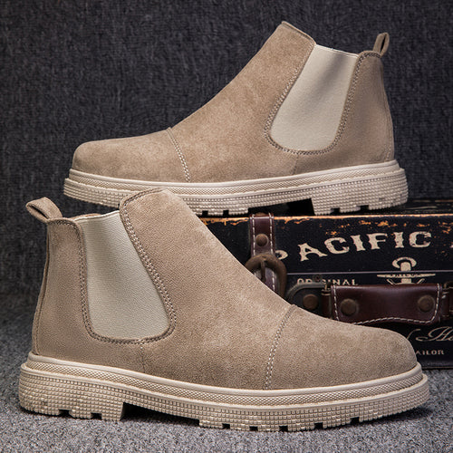Botines retro para hombre – Plataforma media y estilo urbano