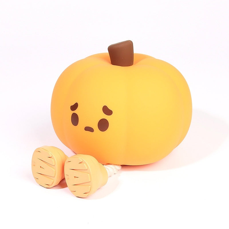 Lámpara Calabaza de Silicona – Luz Nocturna Recargable USB de Halloween