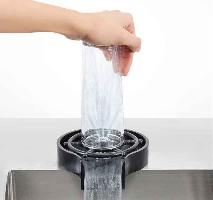 Limpiador Automático de Vasos para Fregadero – Sistema de Chorros de Agua a Presión