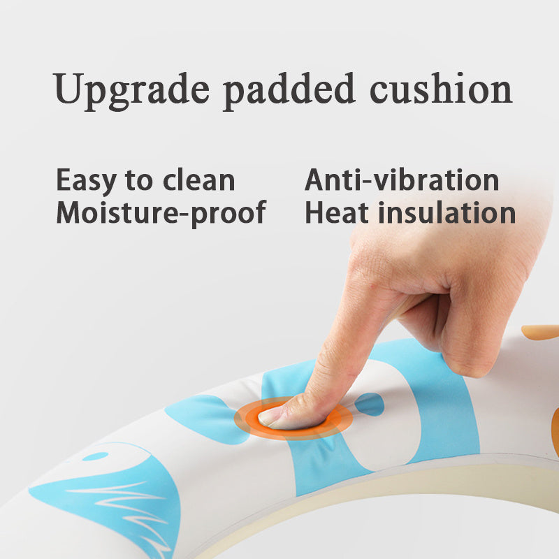 Asiento acolchado para inodoro infantil — Diseño divertido y cómodo