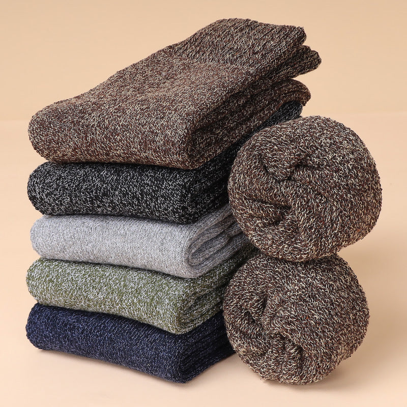 Calcetines retro de invierno para hombre – Pack de 5 o 10 pares estilo vintage