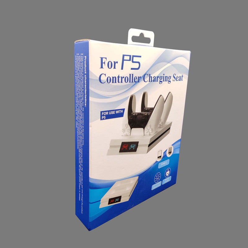Cargador Magnético para PS5 con Pantalla LED – Base de Carga Rápida para 2 Mandos