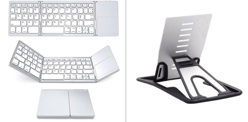 Teclado inalámbrico plegable – Mini teclado Bluetooth multifunción