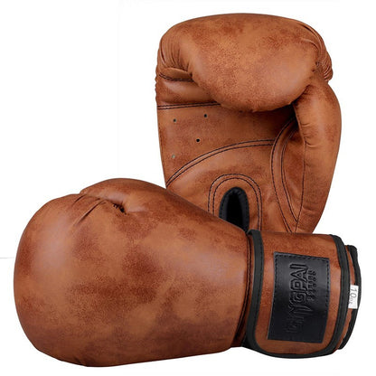 Guantes de boxeo vintage – diseño retro en cuero PU de alta calidad