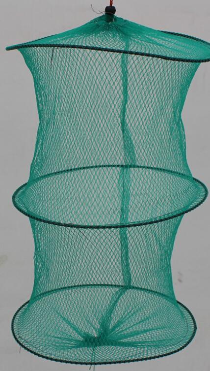 Trampa de pesca plegable profesional – red de nylon con marco metálico