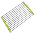 Escurreplatos plegable de acero inoxidable — Soporte para fregadero