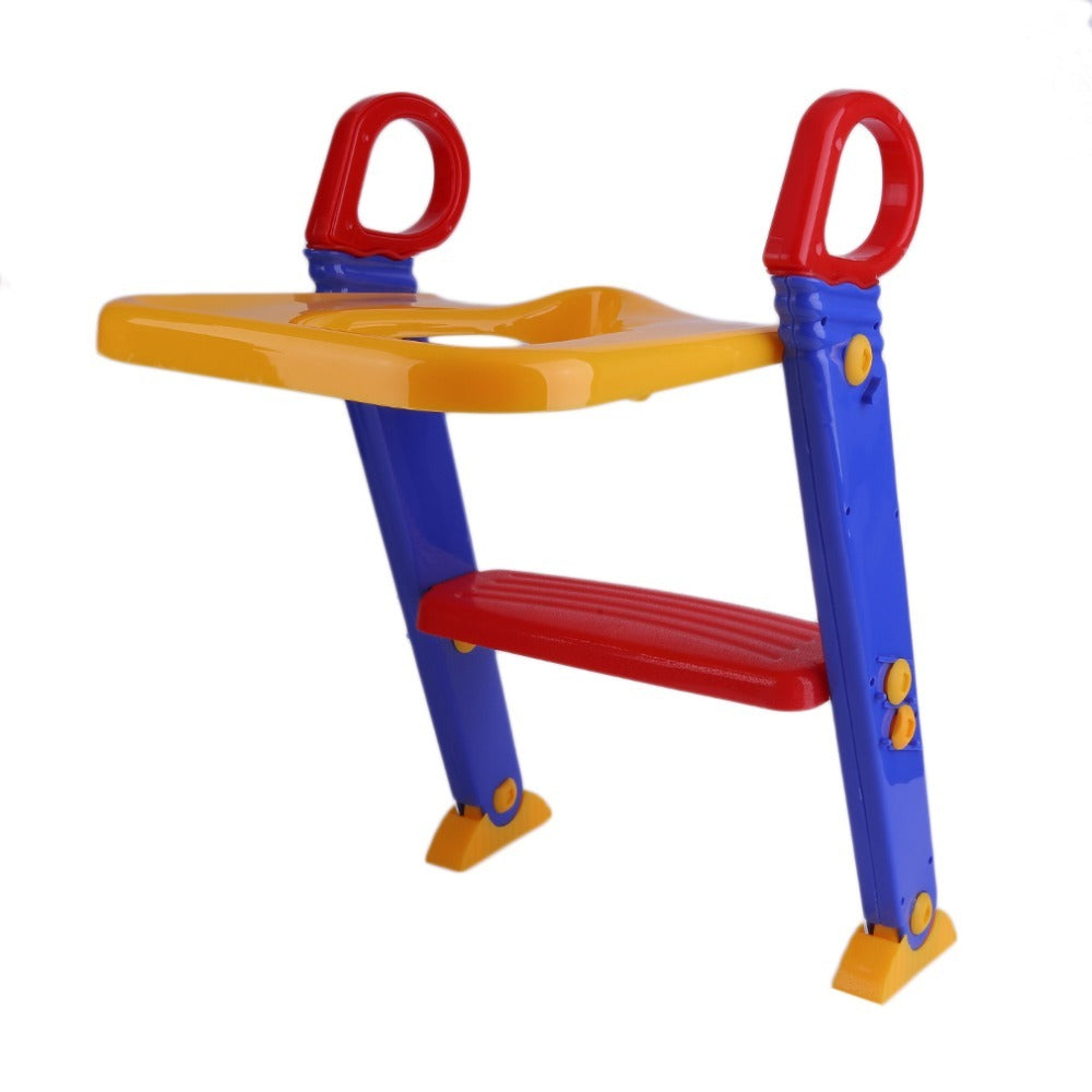 Escalera 3 en 1 para entrenamiento infantil — Asiento de inodoro con seguridad y comodidad