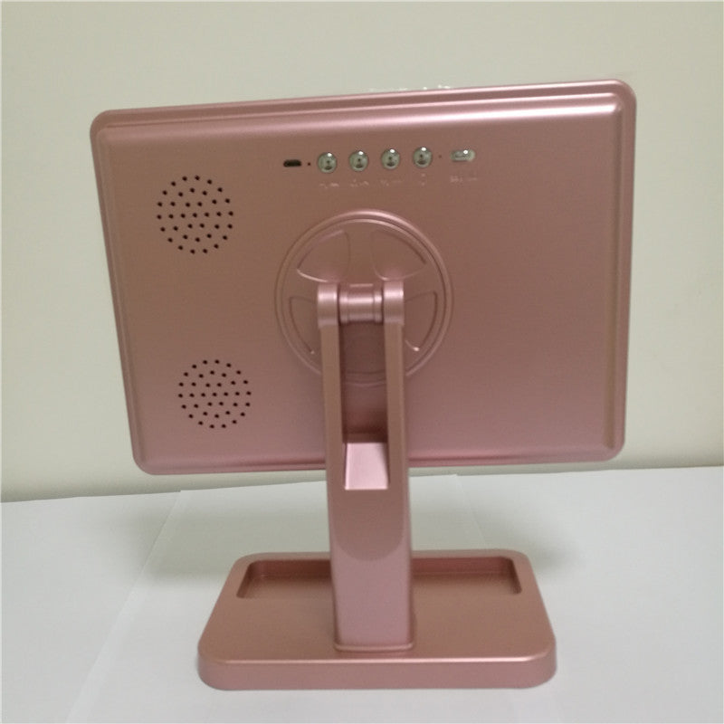 Espejo de Maquillaje con Pantalla Táctil, 20 LED, Altavoz Bluetooth y Aumento 10X