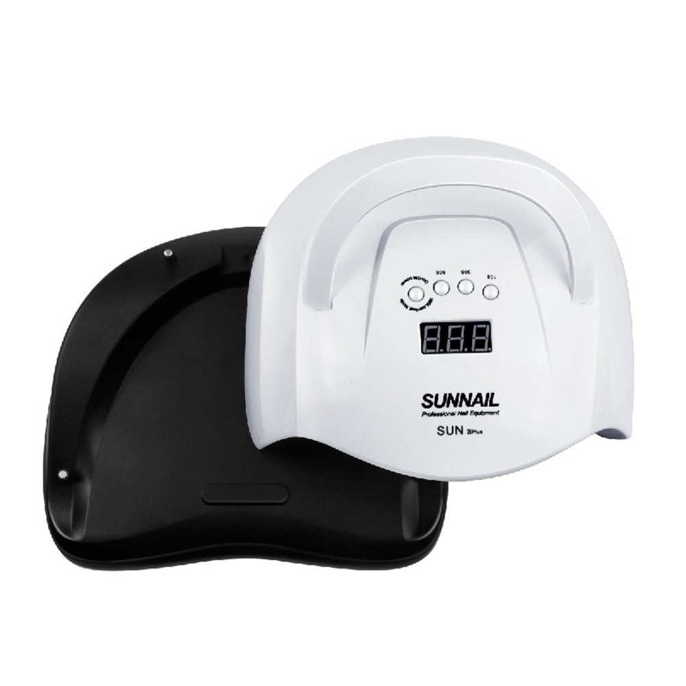 Kit Completo de Manicura Profesional con Lámpara LED 80W y Esmaltes UV