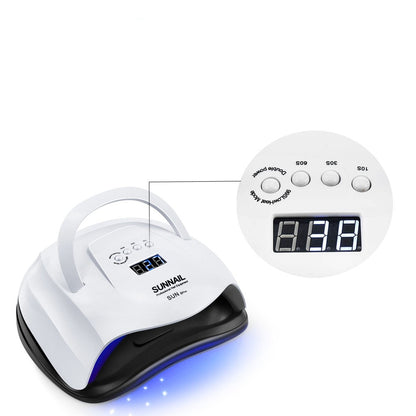 Kit Completo de Manicura Profesional con Lámpara LED 80W y Esmaltes UV