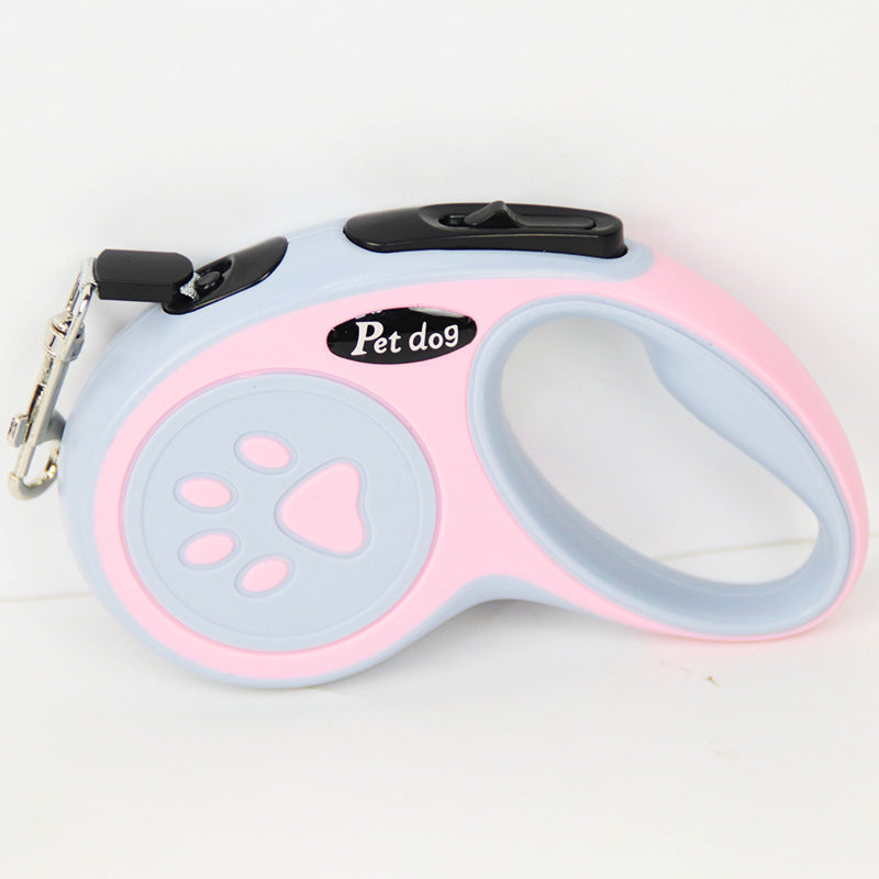 Correa retráctil para perros – freno automático de 1 clic y diseño ergonómico