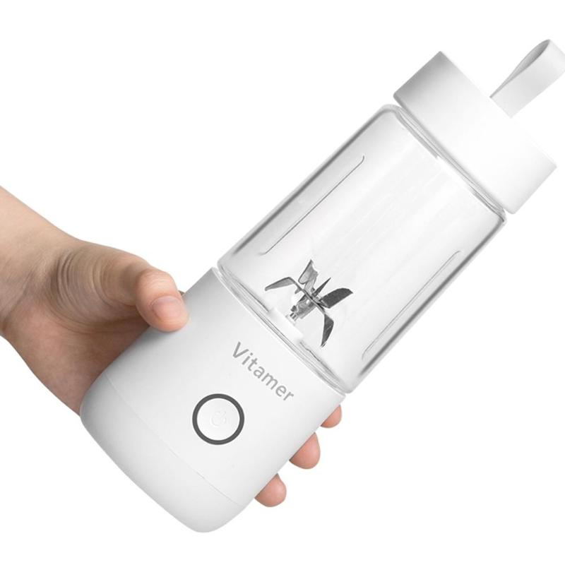Licuadora Portátil USB 350 ml – Recargable y Compacta para Smoothies y Batidos