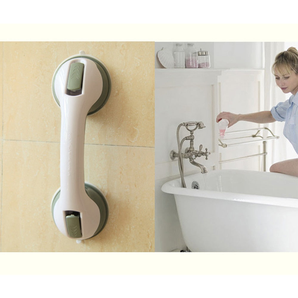 Barra de apoyo antideslizante con ventosa — Seguridad extra para baño