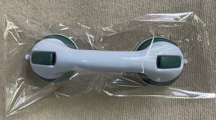 Barra de apoyo antideslizante con ventosa — Seguridad extra para baño