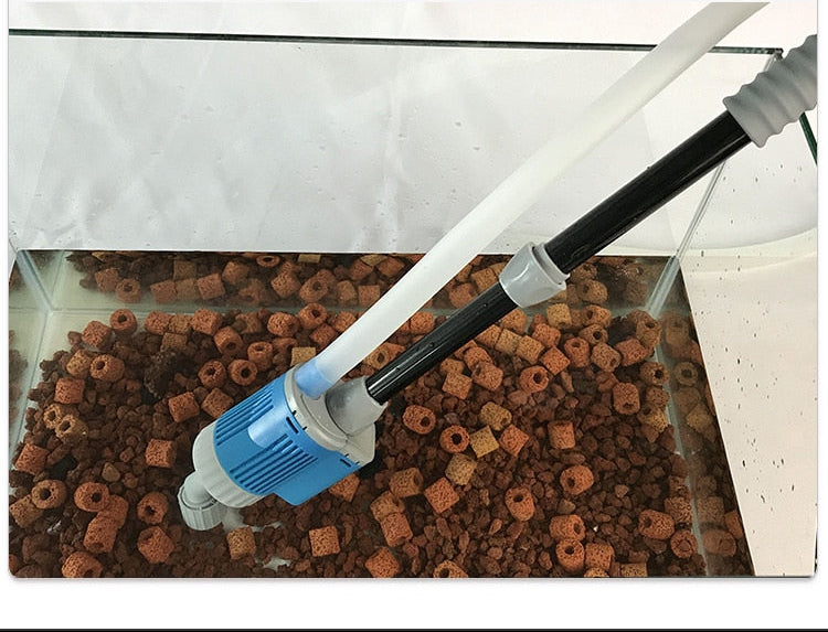 Aspiradora eléctrica de grava y arena para acuarios – Cambiador de agua multifuncional
