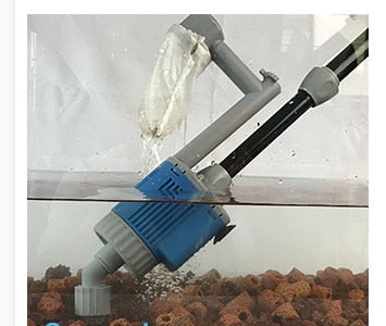Aspiradora eléctrica de grava y arena para acuarios – Cambiador de agua multifuncional