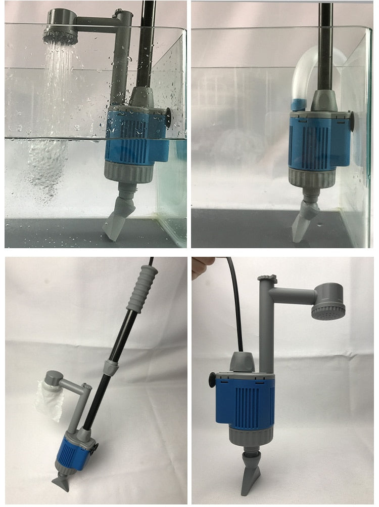 Aspiradora eléctrica de grava y arena para acuarios – Cambiador de agua multifuncional