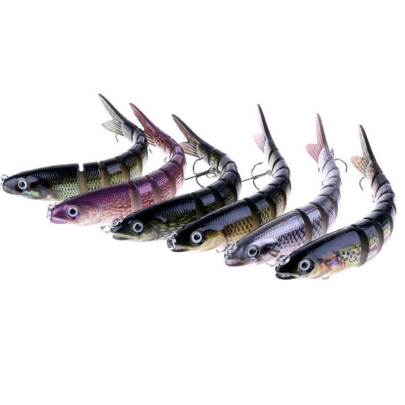 Señuelo artificial articulado multi-segmento – diseño realista para pesca de lucio y carpa