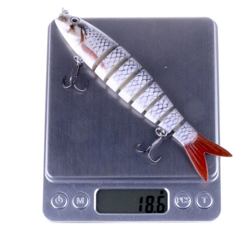 Señuelo artificial articulado multi-segmento – diseño realista para pesca de lucio y carpa