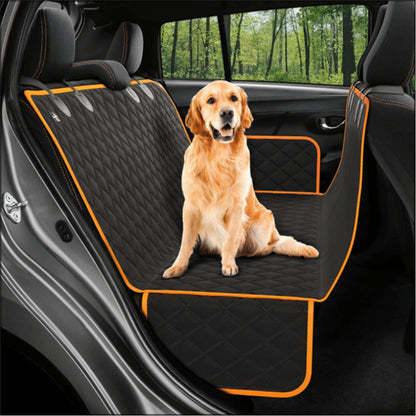 Funda de asiento de coche para perros con ventana de malla – hamaca impermeable y antideslizante