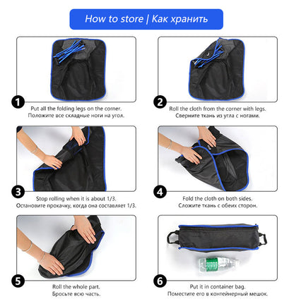 Silla plegable ultraligera de aluminio – camping y actividades al aire libre