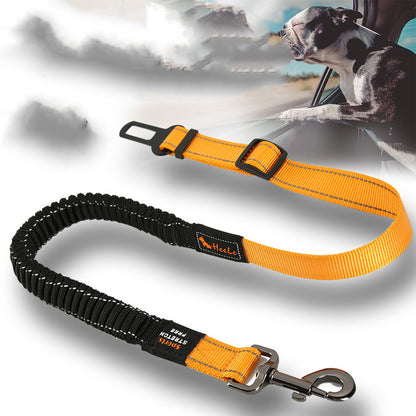 Cinturón de seguridad ajustable para perros – Nylon resistente y compatible con vehículos