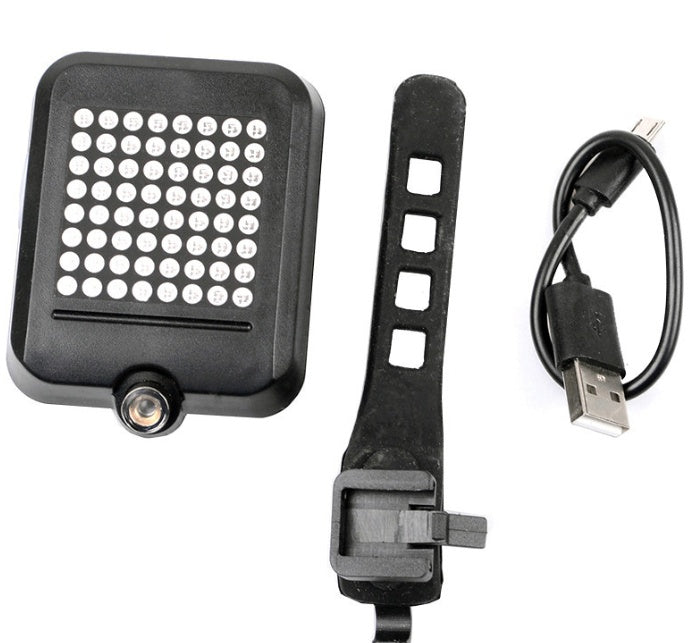 Luz trasera inteligente para bicicleta – Señales automáticas de giro, freno y recarga USB