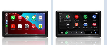 Pantalla inteligente portátil de 7 pulgadas con CarPlay y Android Auto inalámbrico para coche con conectividad Bluetooth y WiFi