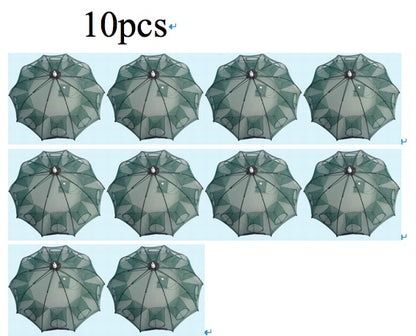 Red trampa automática de pesca plegable – nylon reforzado con cierre superior