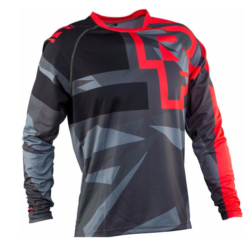 Jersey de ciclismo de montaña de manga larga – Transpirable y resistente al viento para hombre