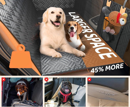 Car pet mat trasera impermeable y antideslizante – protección para coche y comodidad para mascotas