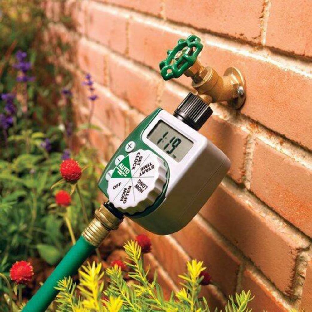 Controlador de riego automático con pantalla LCD – Programador inteligente para jardín