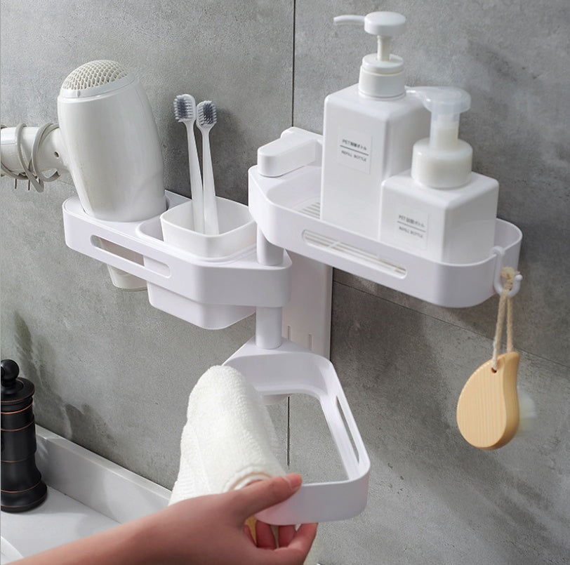 Caja organizadora giratoria de pared – 3 niveles para cocina, baño o dormitorio
