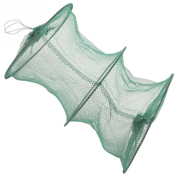 Trampa de pesca plegable profesional – red de nylon con marco metálico