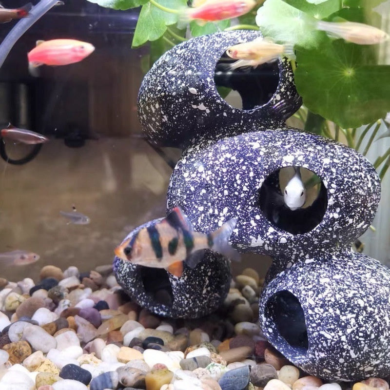 Piedra decorativa para acuarios – refugio natural para peces y gambas
