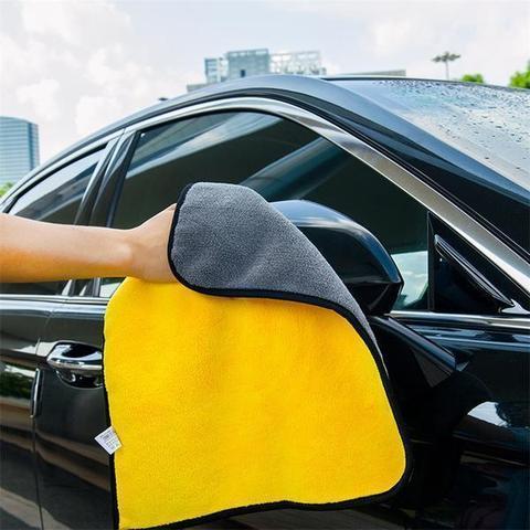 🧽✨ Paños de Microfibra Bicolor Doble Cara – Toallas de Limpieza para Coche y Hogar (Pack 3)