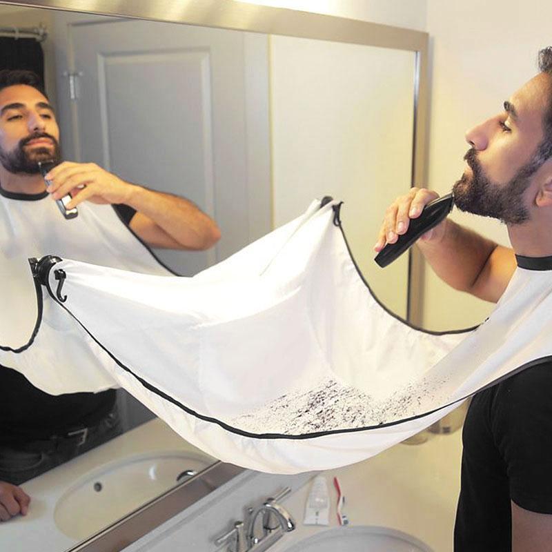 Delantal recogedor de barba — Diseño impermeable y minimalista