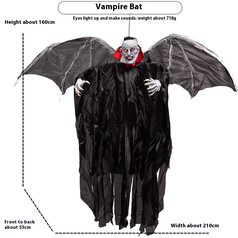 Murciélago Luminoso con Sensor de Luz – Decoración Colgante de Halloween