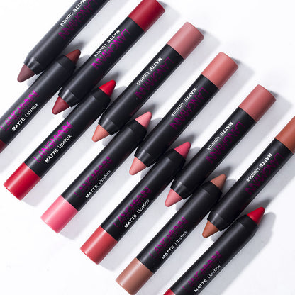 Set de 12 Labiales de Colores Intensos y de Larga Duración